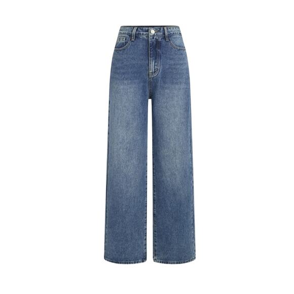 Cider Denim - Cider Women's XXSmall Light Wash Blue Denim Straight Leg Mid Rise Jeans